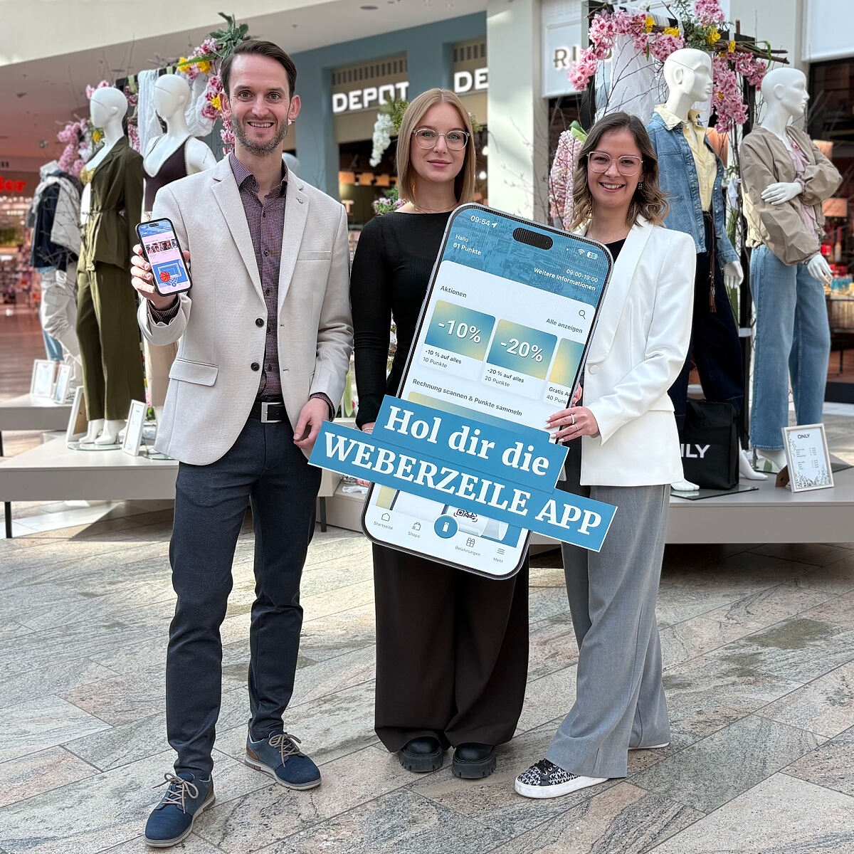 WEBERZEILE App, Punkte sammeln & Vorteile genießen