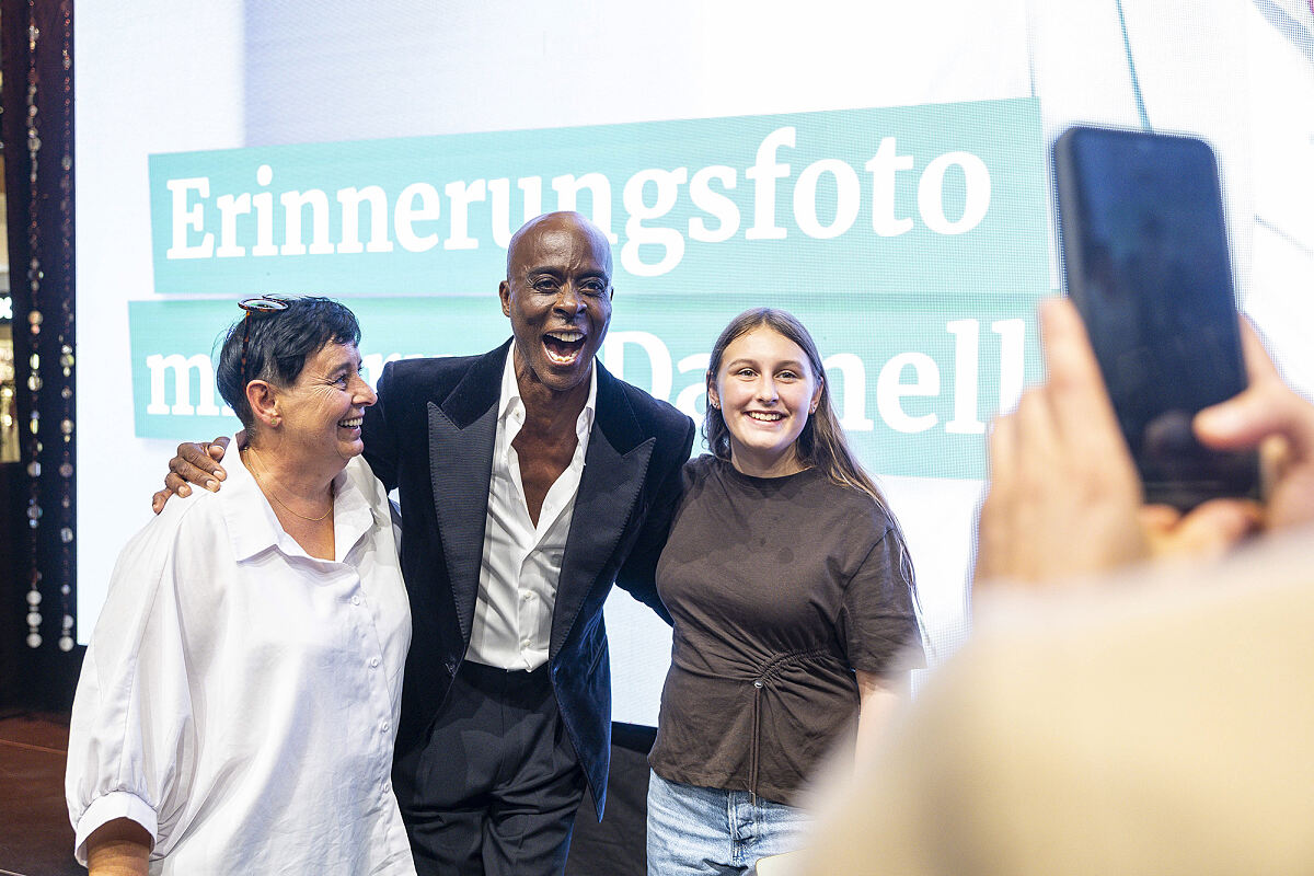 Erninnerungsfoto mit Bruce Darnell 